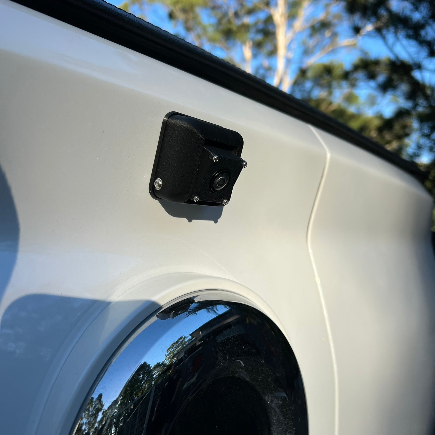 GWM Alpha Cannon Reverse Camera Mount installed | SimuVerse.AU